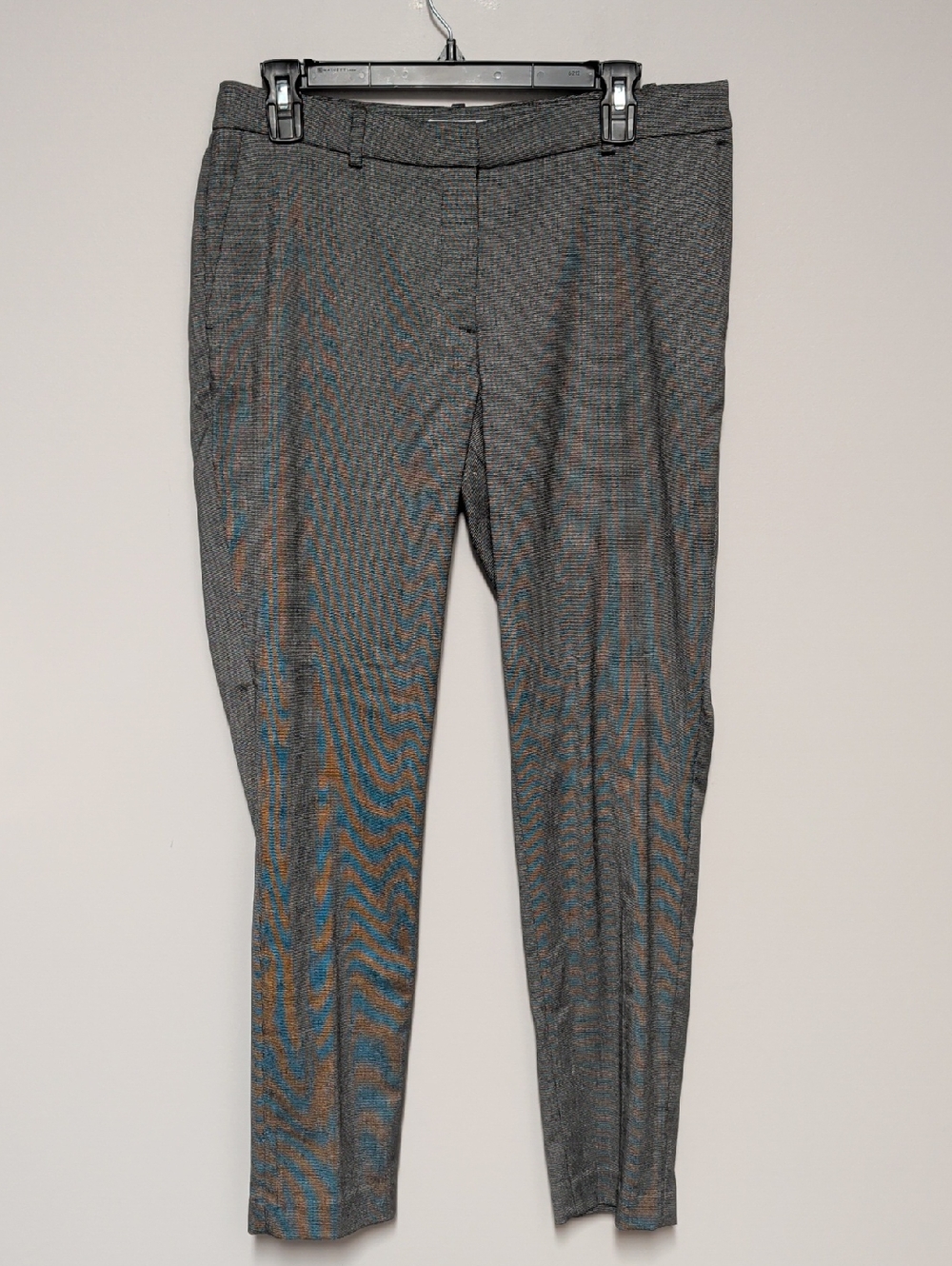 H&M Women's Straight Leg Gray Houndstooth Pants